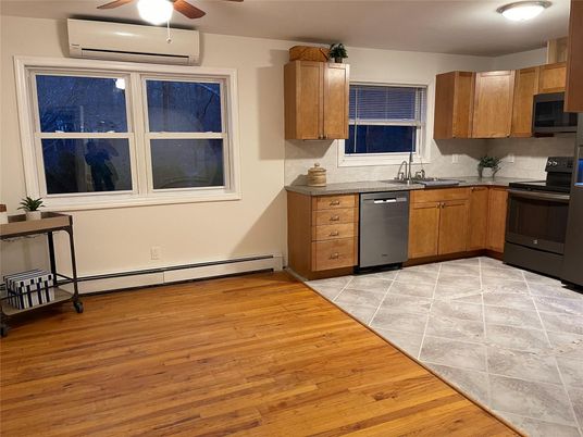 Interior, Kitchen, Wood Texture Flooring