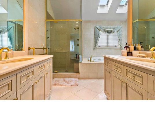 Bathroom, Dual Sink Vanities, Glass Shower, Interior