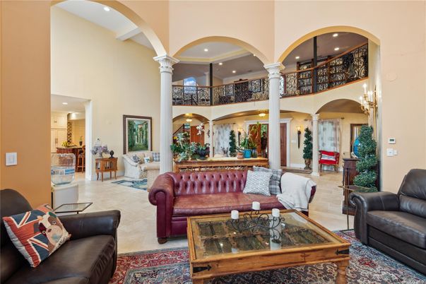 Chandelier, Interior, Living room, Recessed Lighting