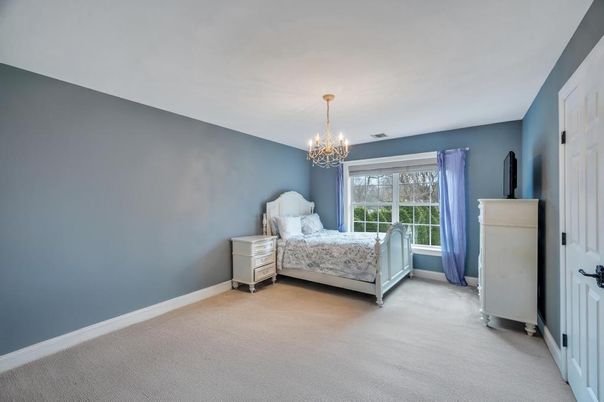 Bedroom, Chandelier, Interior