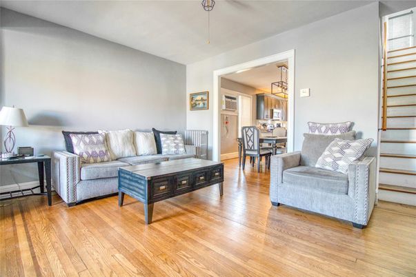 Dining room, Interior, Living room, Pendant Lights, Wood Texture Flooring