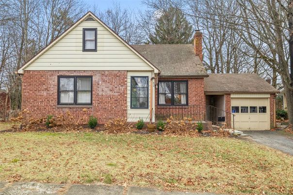 Attached, Exterior, Facade, Brick Facade, Tudor Revival