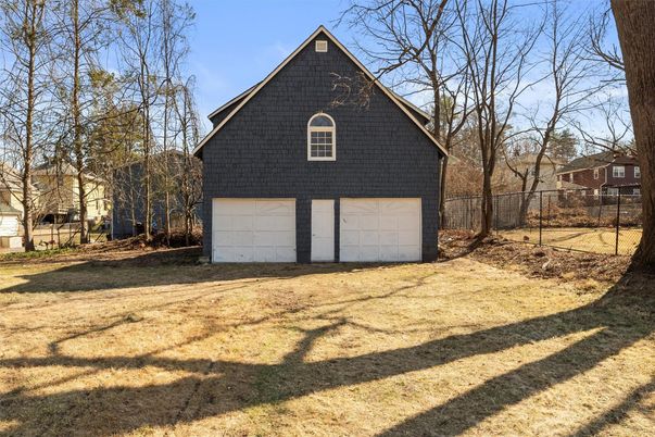 Detached Garage, Exterior, Facade, Brick Traditional