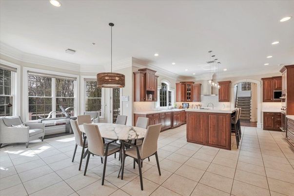 Dining room, Interior, Kitchen, Pendant Lights, Recessed Lighting