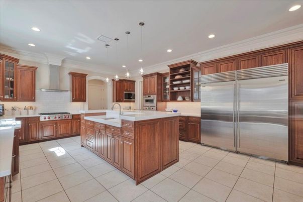Interior, Kitchen, Pendant Lights, Recessed Lighting, Stainless Steel Appliances