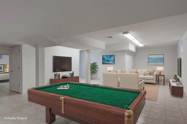 Billiard Table, Game Room, Interior, Living room