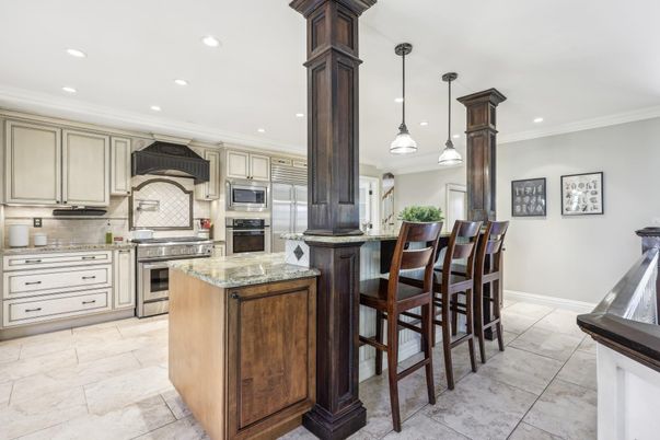 Interior, Kitchen, Pendant Lights, Recessed Lighting, Stainless Steel Appliances