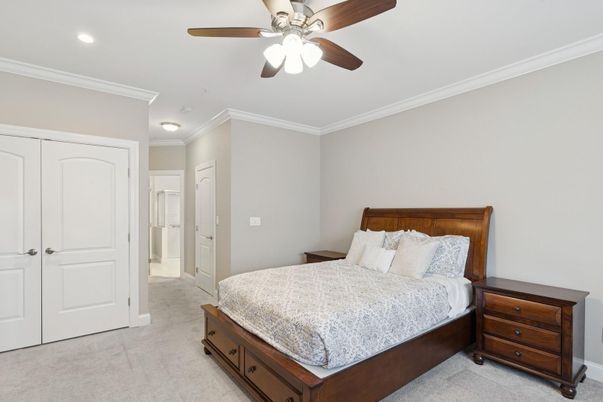 Bedroom, Interior, Recessed Lighting