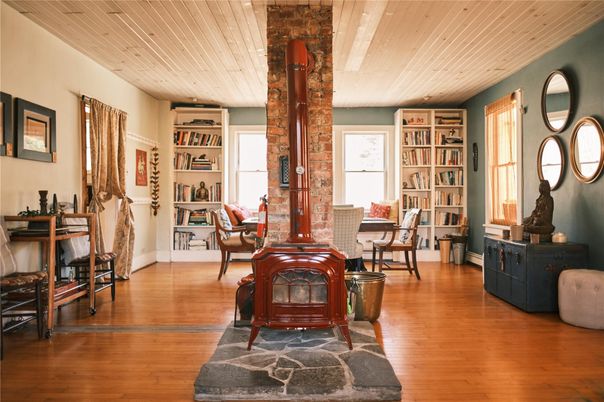 Dining room, Interior, Wooden Ceilings, Wood Texture Flooring