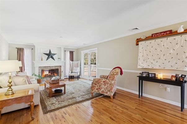 Fireplace, Interior, Living room, Wood Texture Flooring
