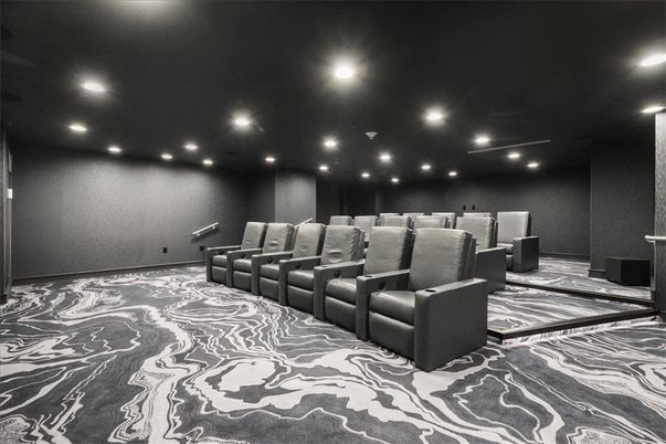 Home Theatre Room, Interior, Recessed Lighting, Theatre Room