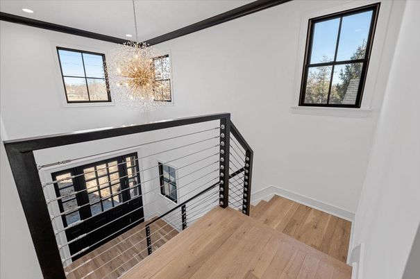 Chandelier, Interior, Recessed Lighting, Wood Texture Flooring