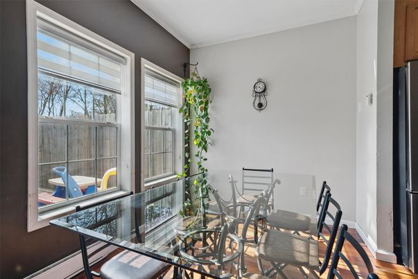 Dining room, Interior, Wood Texture Flooring