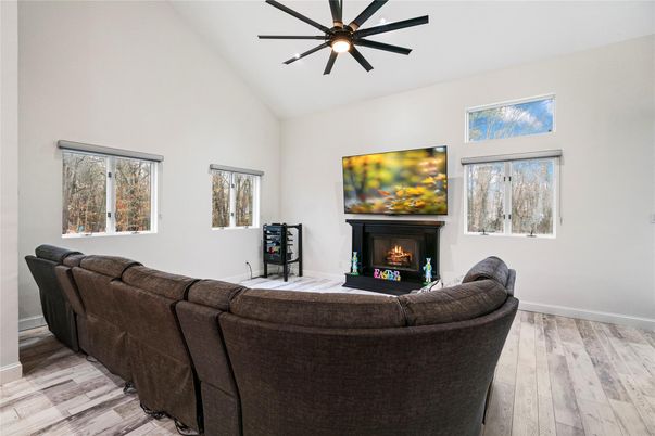 Fireplace, Interior, Living room, Wood Texture Flooring