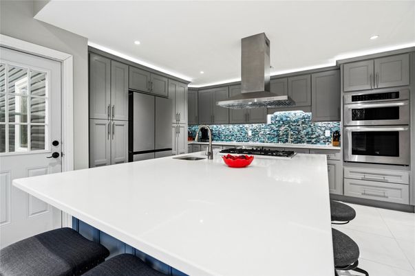 Interior, Kitchen, Recessed Lighting, Stainless Steel Appliances