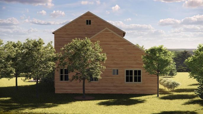 Exterior, Facade, Log Home