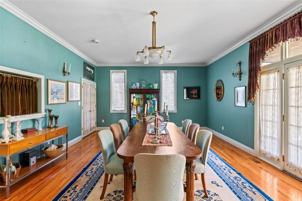 Dining room, Interior, Wood Texture Flooring