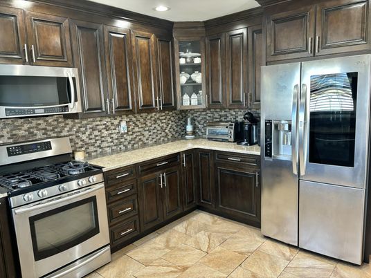 Interior, Kitchen, Recessed Lighting, Stainless Steel Appliances
