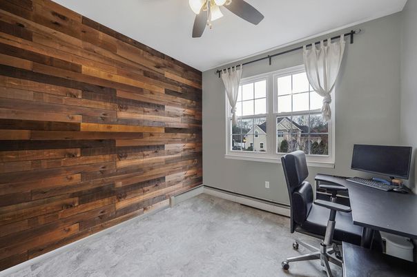 Home Office, Interior, Wooden Walls