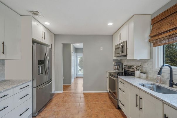 Interior, Kitchen, Recessed Lighting, Stainless Steel Appliances