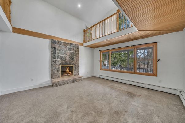 Empty room, Fireplace, Interior, Recessed Lighting