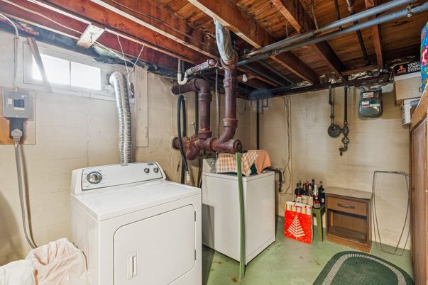 Interior, Utility Closets, Washer, Wooden Beams, Wooden Ceilings