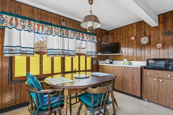 Dining room, Interior, Wooden Walls