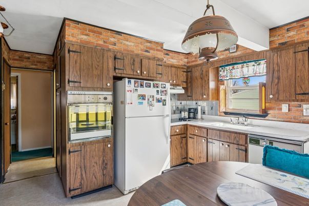 Interior, Kitchen, Wood Texture Flooring