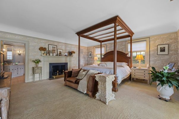 Bedroom, Fireplace, Interior