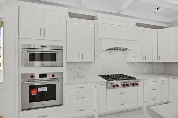 Interior, Kitchen, Marble Walls, Stainless Steel Appliances