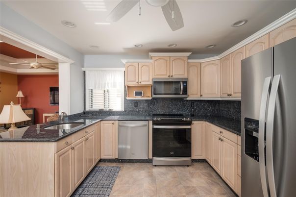 Interior, Kitchen, Recessed Lighting, Stainless Steel Appliances