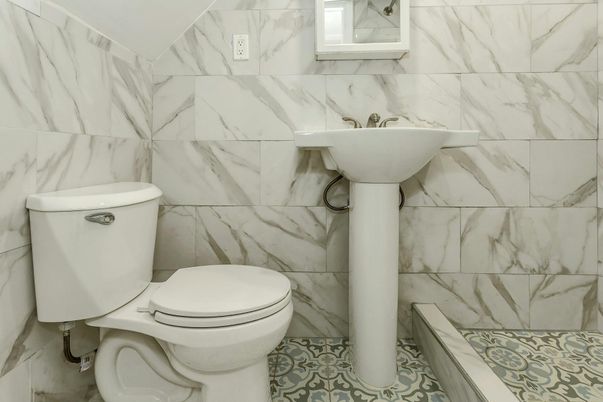 Bathroom, Interior, Marble Walls
