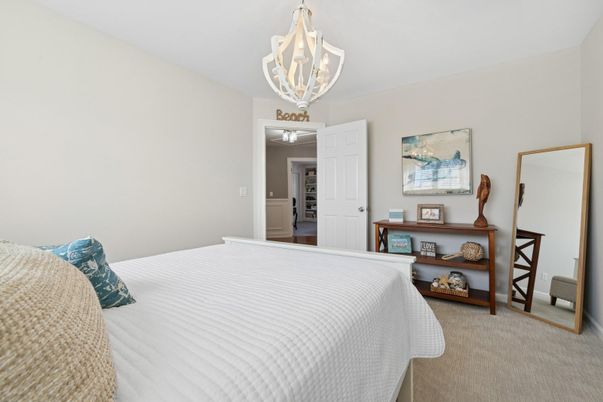 Bedroom, Chandelier, Interior