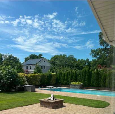Exterior, Pool, Solar Panels