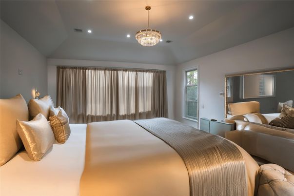 Bedroom, Interior, Recessed Lighting