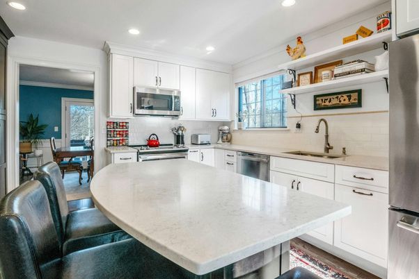 Dining room, Interior, Kitchen, Recessed Lighting, Stainless Steel Appliances