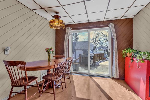 Dining room, Interior, Wood Texture Flooring