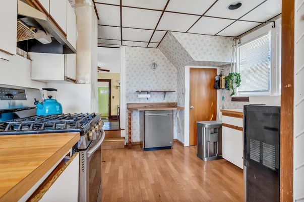 Interior, Kitchen, Wood Texture Flooring