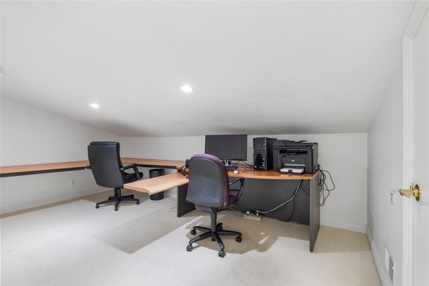Home Office, Interior, Recessed Lighting