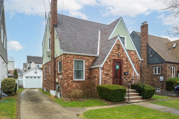 Detached Garage, Exterior, Facade, Brick Facade, Tudor Revival