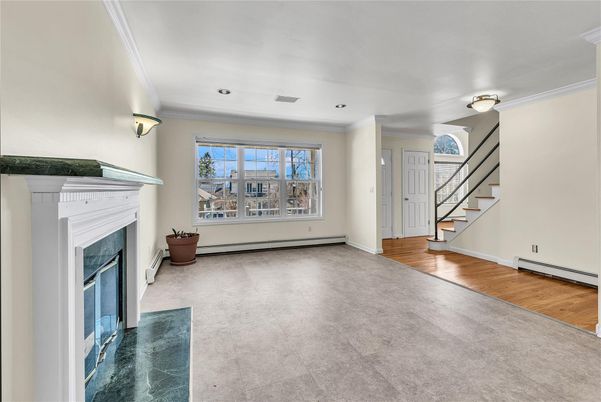 Empty room, Fireplace, Interior, Wood Texture Flooring