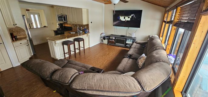 Interior, Kitchen, Living room, Wood Texture Flooring
