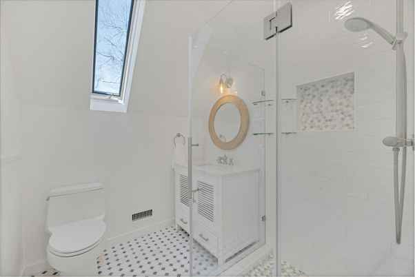 Bathroom, Glass Shower, Interior