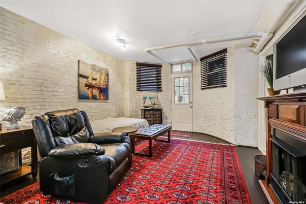 Fireplace, Interior, Living room, Stone Walls