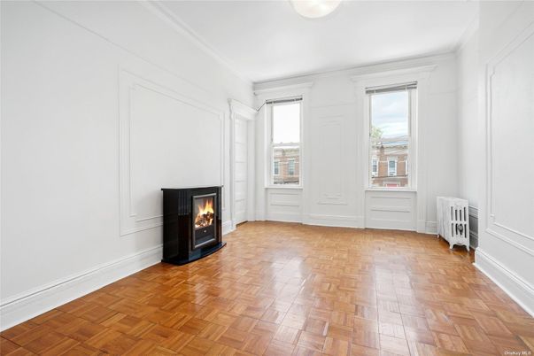 Empty room, Fireplace, Interior, Wood Texture Flooring