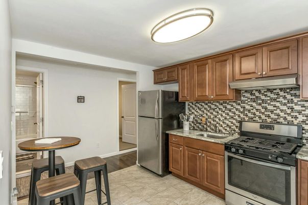 Interior, Kitchen, Wood Texture Flooring