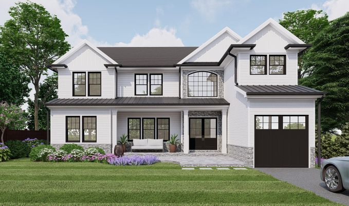 Attached, Exterior, Facade, Farmhouse