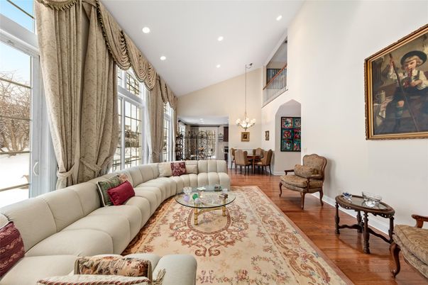 Chandelier, Dining room, Interior, Living room, Recessed Lighting, Wood Texture Flooring
