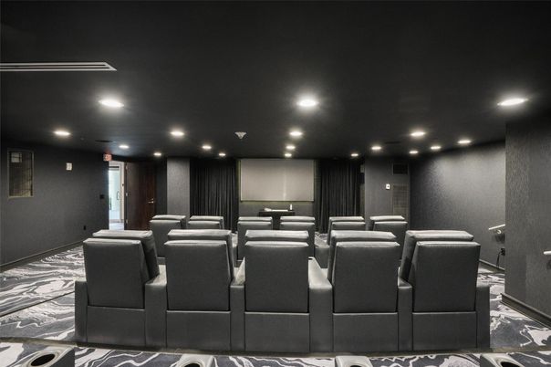 Home Theatre Room, Interior, Projection Screen, Recessed Lighting, Theatre Room