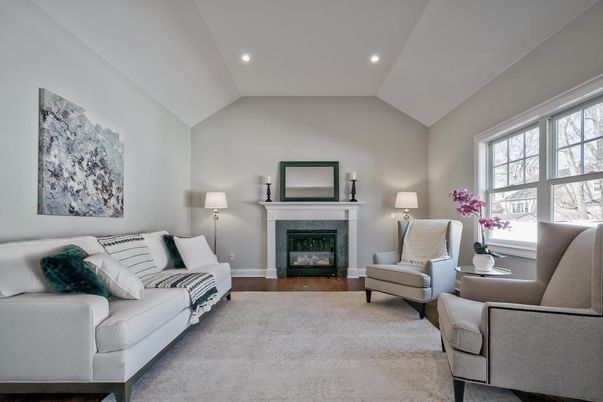 Fireplace, Interior, Living room, Recessed Lighting